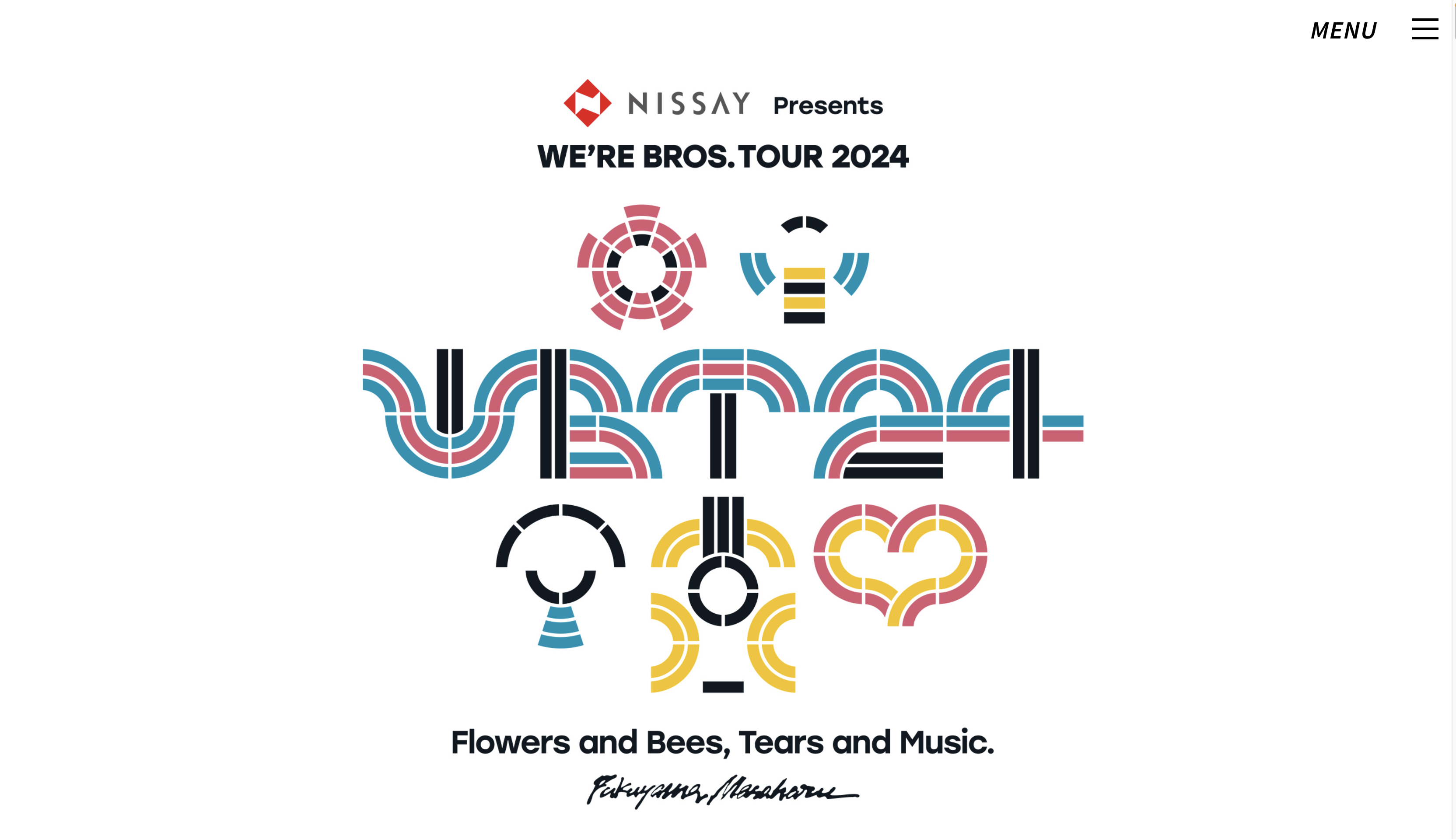 福山雅治 WBT24 – FUKUYAMA MASAHARU WE’RE BROS. TOUR 2024 特設サイト制作 / WEB